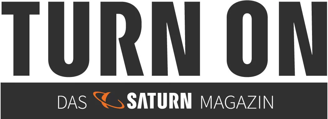 Logo TURN ON-Das Saturn Magazin