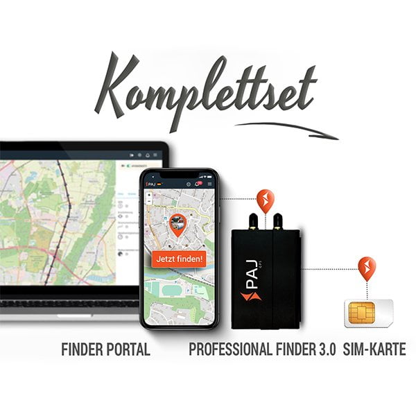 AG GPS Tracker Auto collage komplettset professional finder 3.0 paj - AG GPS Tracker Auto
