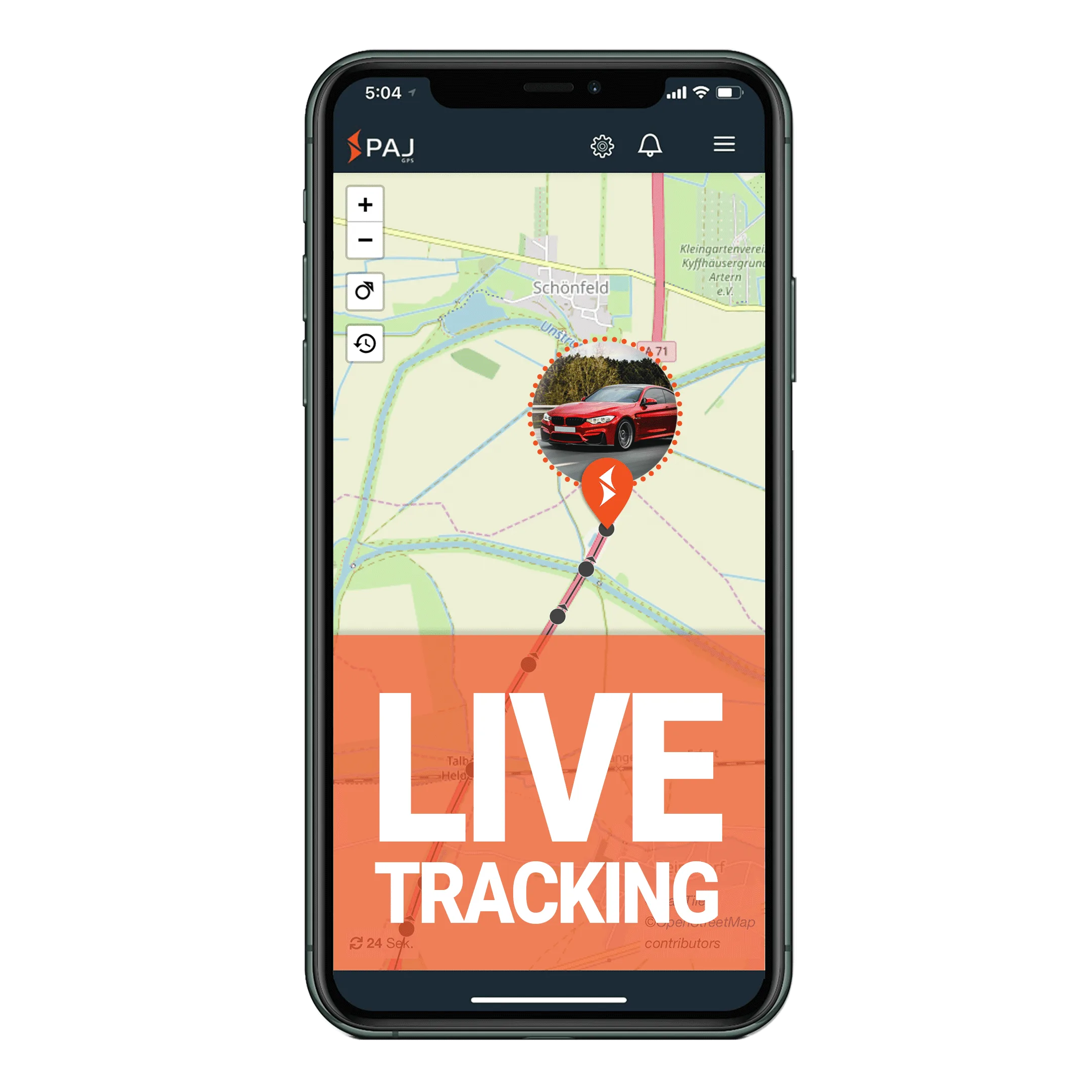 PAJ FINDER GPS Tracker für Autos mit Live Tracking