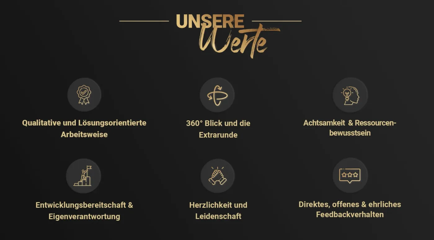 PAJ GPS Karriere Unsere Werte