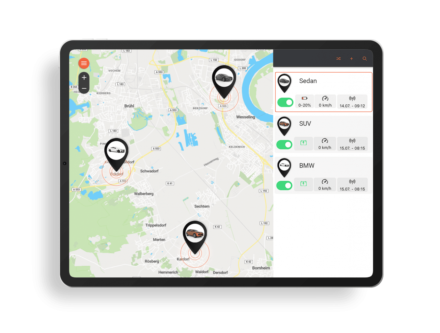 Finder Portal PAJ App Ortung
