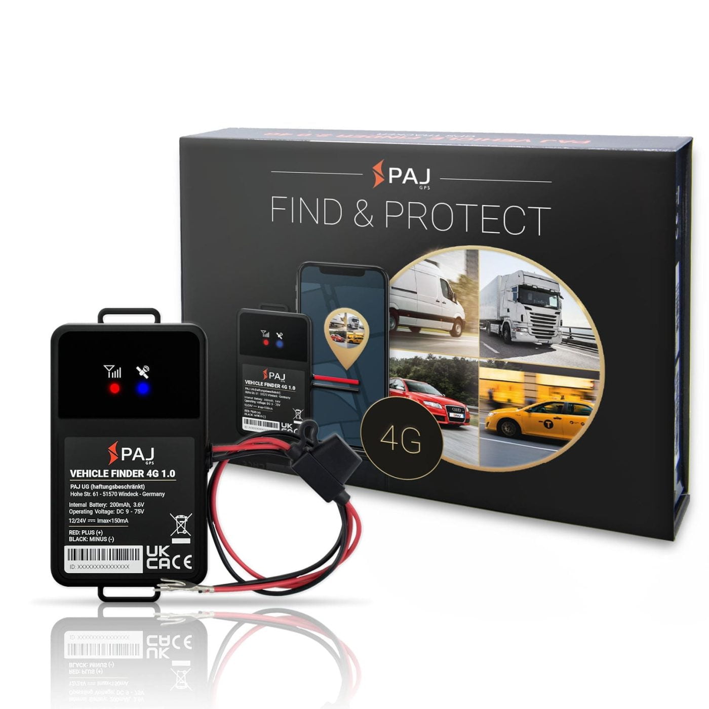 Titelbild VEHICLE Finder 4G 1.0 NEU PAJ GPS Tracker