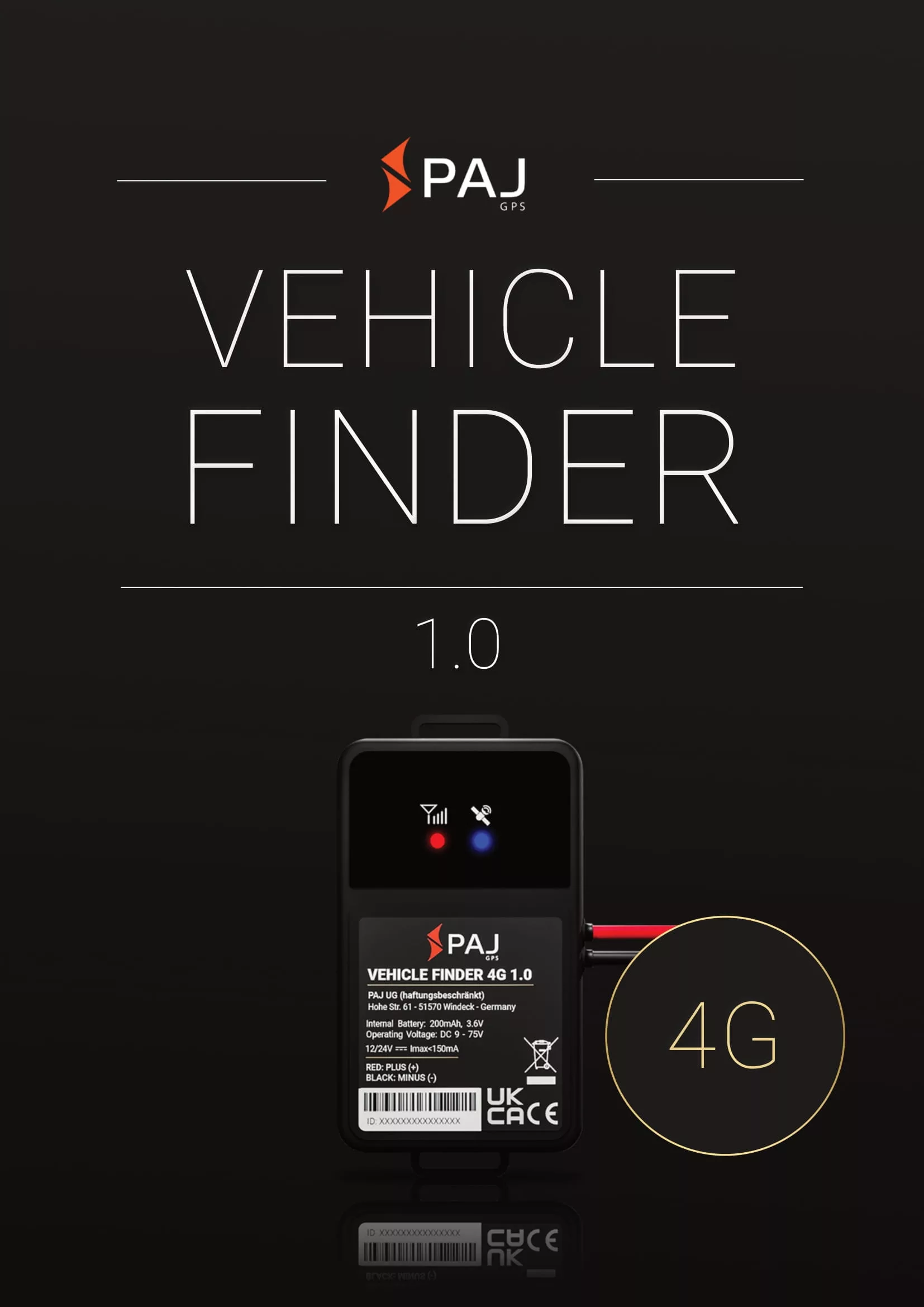 Titelbild Anleitung VEHICLE Finder 4G 1.0 NEW PAJ GPS Tracker