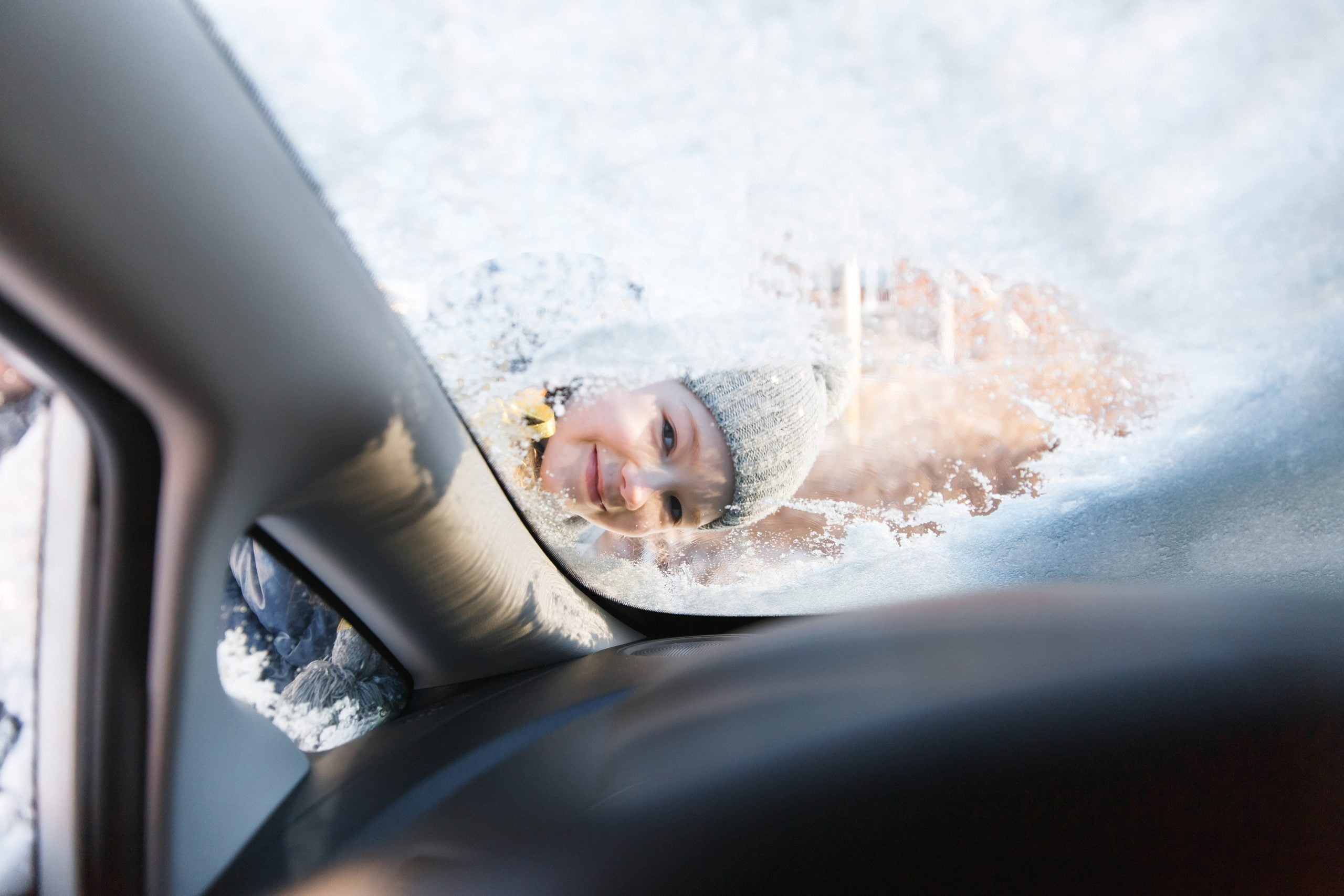Auto Windschutzscheibe Schneeabdeckung, Schnee, Eis, Frost, Voller