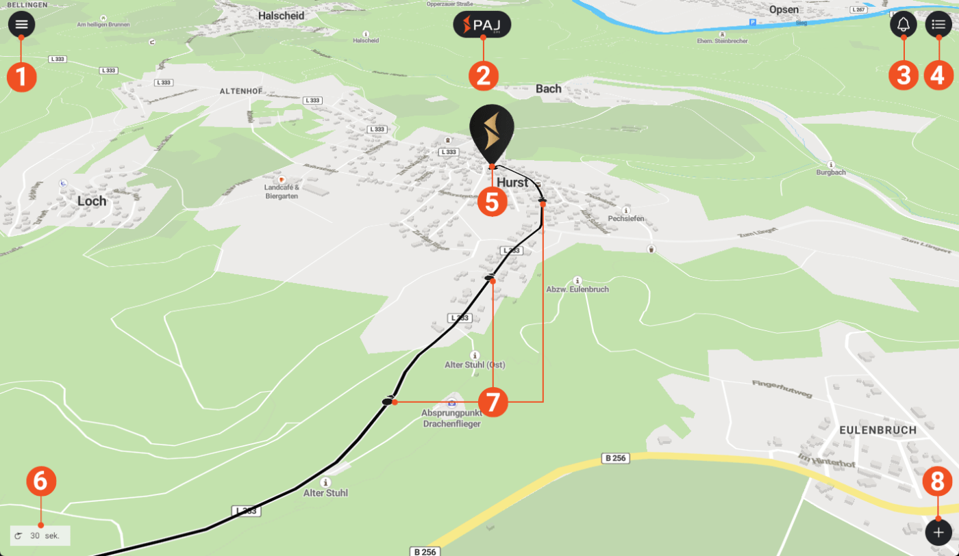 Screenshot Hauptansicht FINDER Portal V2