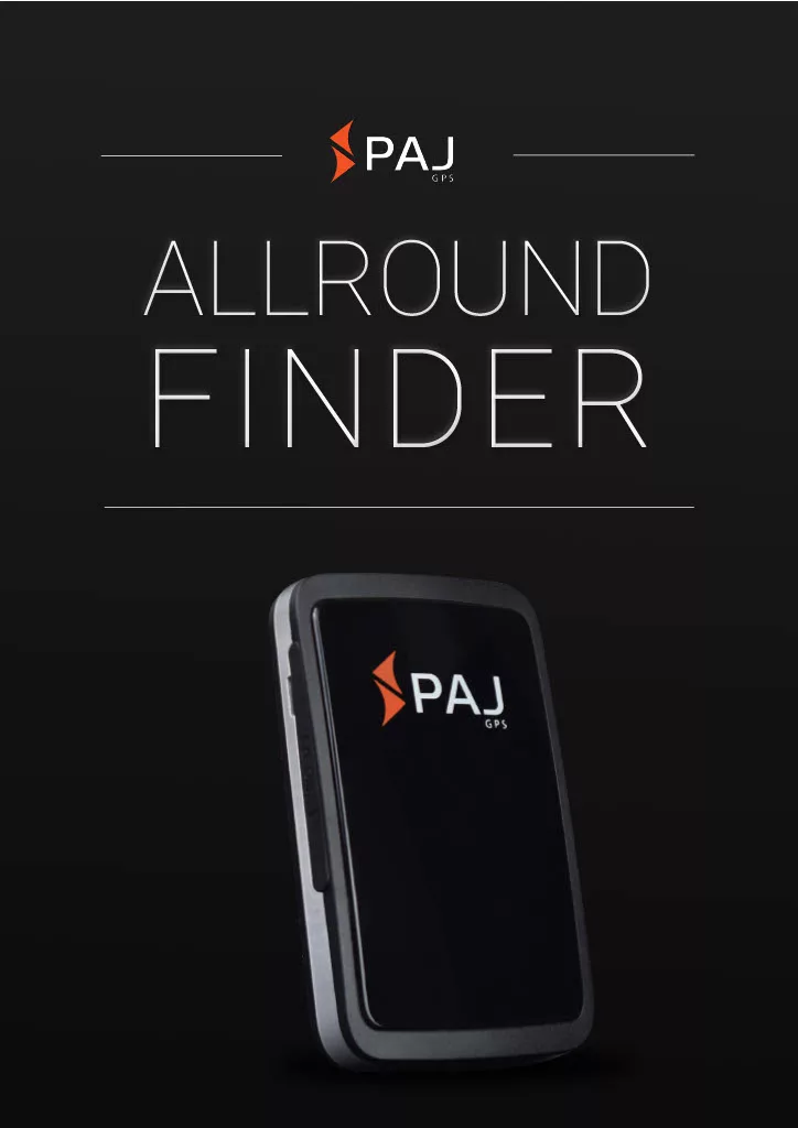 Titelbild Anleitung ALLROUND Finder 2.0 GPS Tracker von PAJ GPS