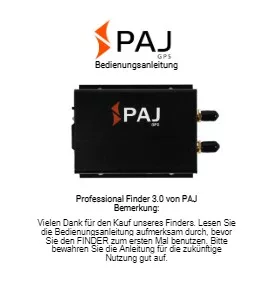 Titelbild Anleitung Professional Finder 3.0 SMS