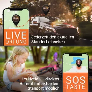 LIVE Tracking und SOS-Knopf ALLROUND Finder 4G PAJ GPS Tracker