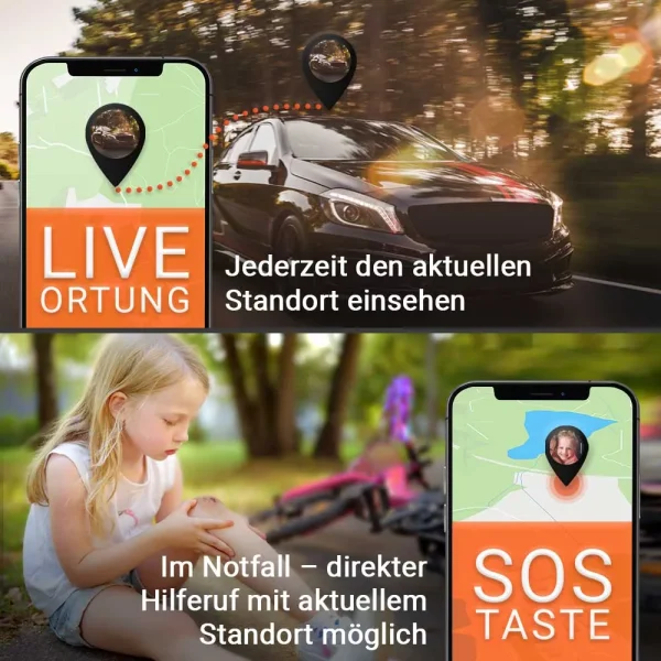 LIVE Tracking und SOS-Knopf ALLROUND Finder 4G PAJ GPS Tracker