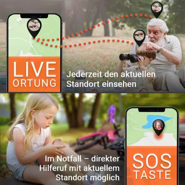 LIVE Tracking und SOS-Knopf EASY Finder 4G PAJ GPS Tracker