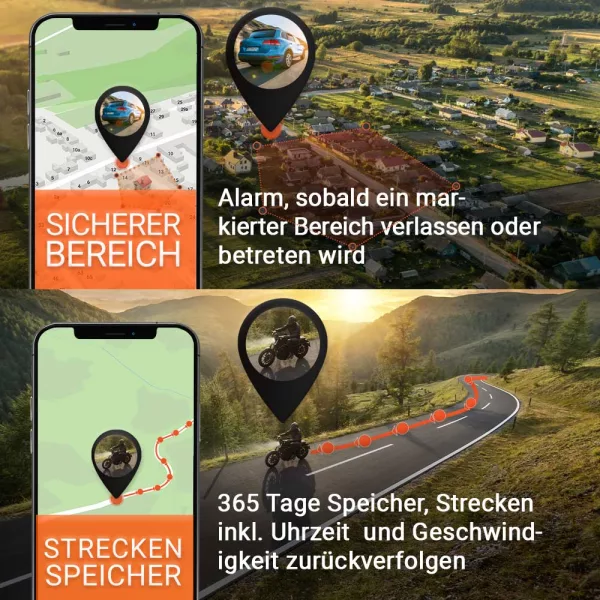 Alarme und Streckenspeicher VEHICLE Finder 4G 2.0 PAJ GPS Tracker