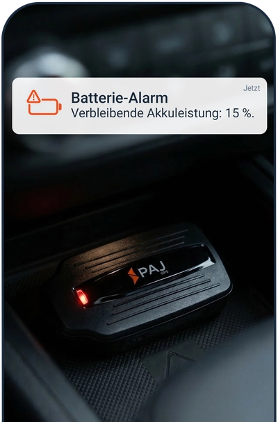 Battery Alert: view in the FINDER Portal