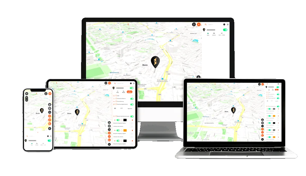 FINDER Portal Nutzung mit Mockups an verschiedenen Endgeräten