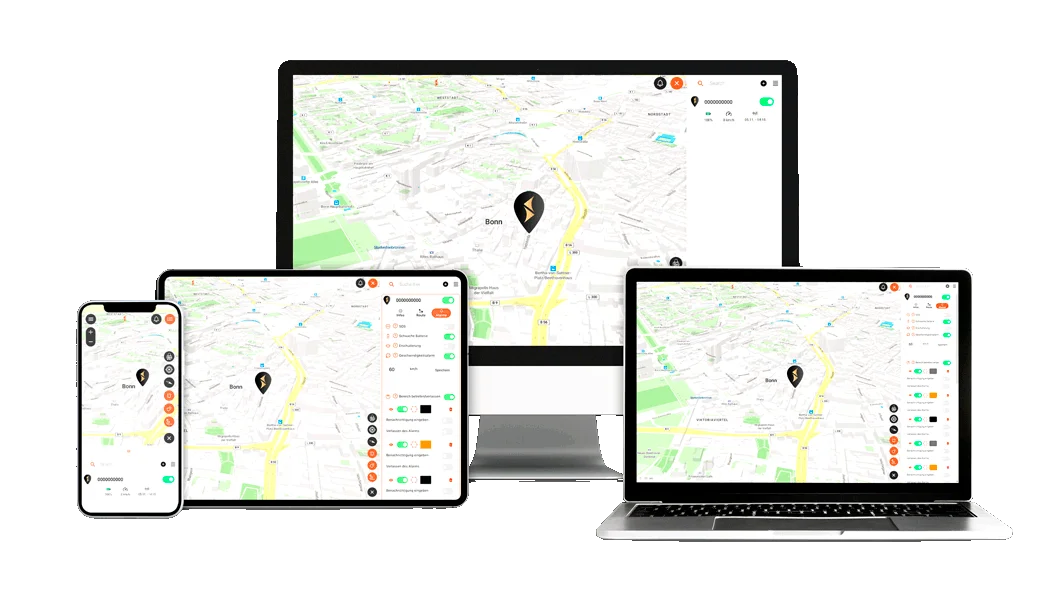 FINDER Portal Nutzung mit Mockups an verschiedenen Endgeräten
