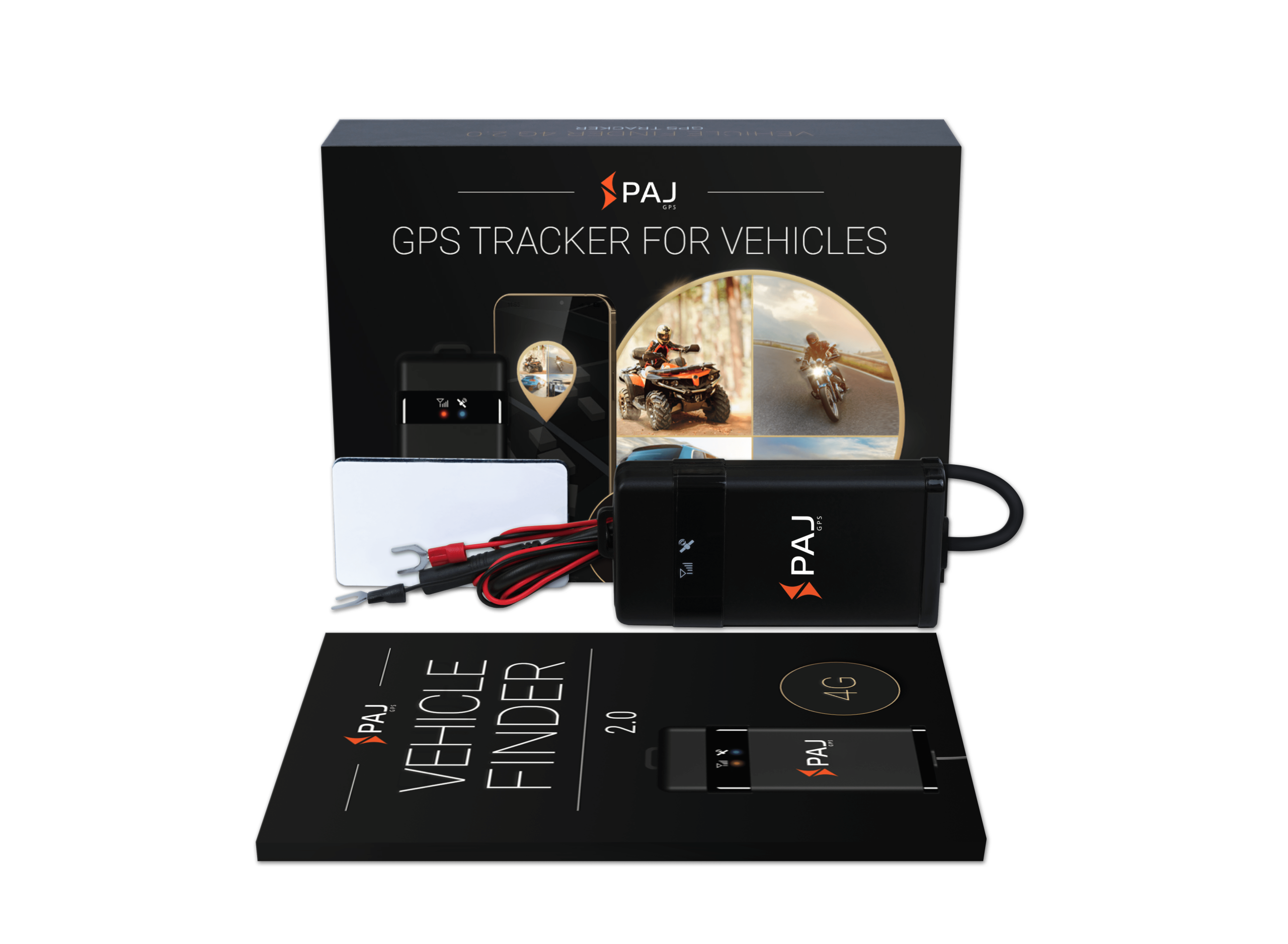 Lieferumfang VEHICLE Finder 4G 2.0 PAJ GPS Tracker