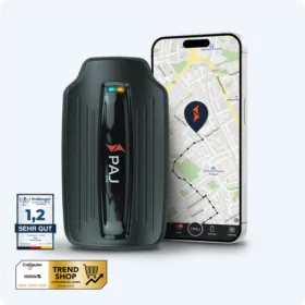 GPS Tracker von PAJ GPS und die Portal Finder App, Telematik-Award und CHIP Testsiege, und zertifizierte Spitzenqualität