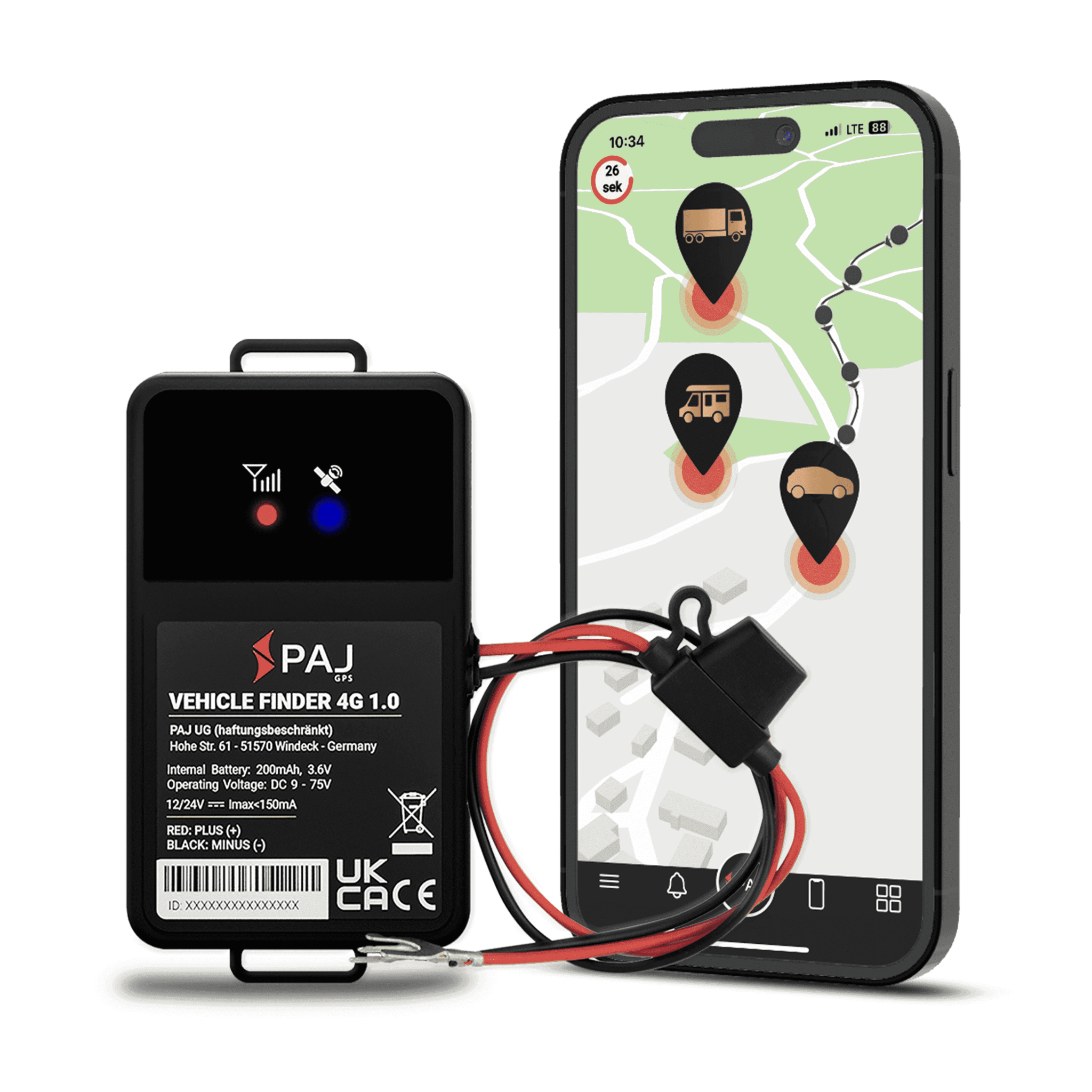 GPS Tracker Fahrzeuge PAJGPS Tracker