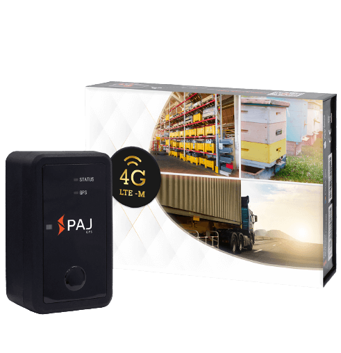 Produktbild mit Box PAJ ASSET Finder 4G