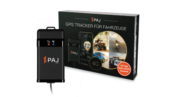 Produktbild mit Box PAJ VEHICLE Finder 4G 2.0