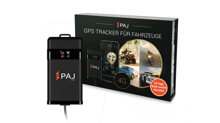 Produktbild mit Box PAJ VEHICLE Finder 4G 2.0