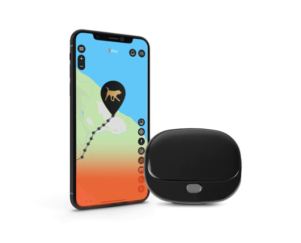 Produktbild mit Mockup PAJ PET Finder 4G schwarz