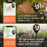 Alarme und Streckenspeicherung für PAJ PET Finder 4G PAJ GPS Tracker