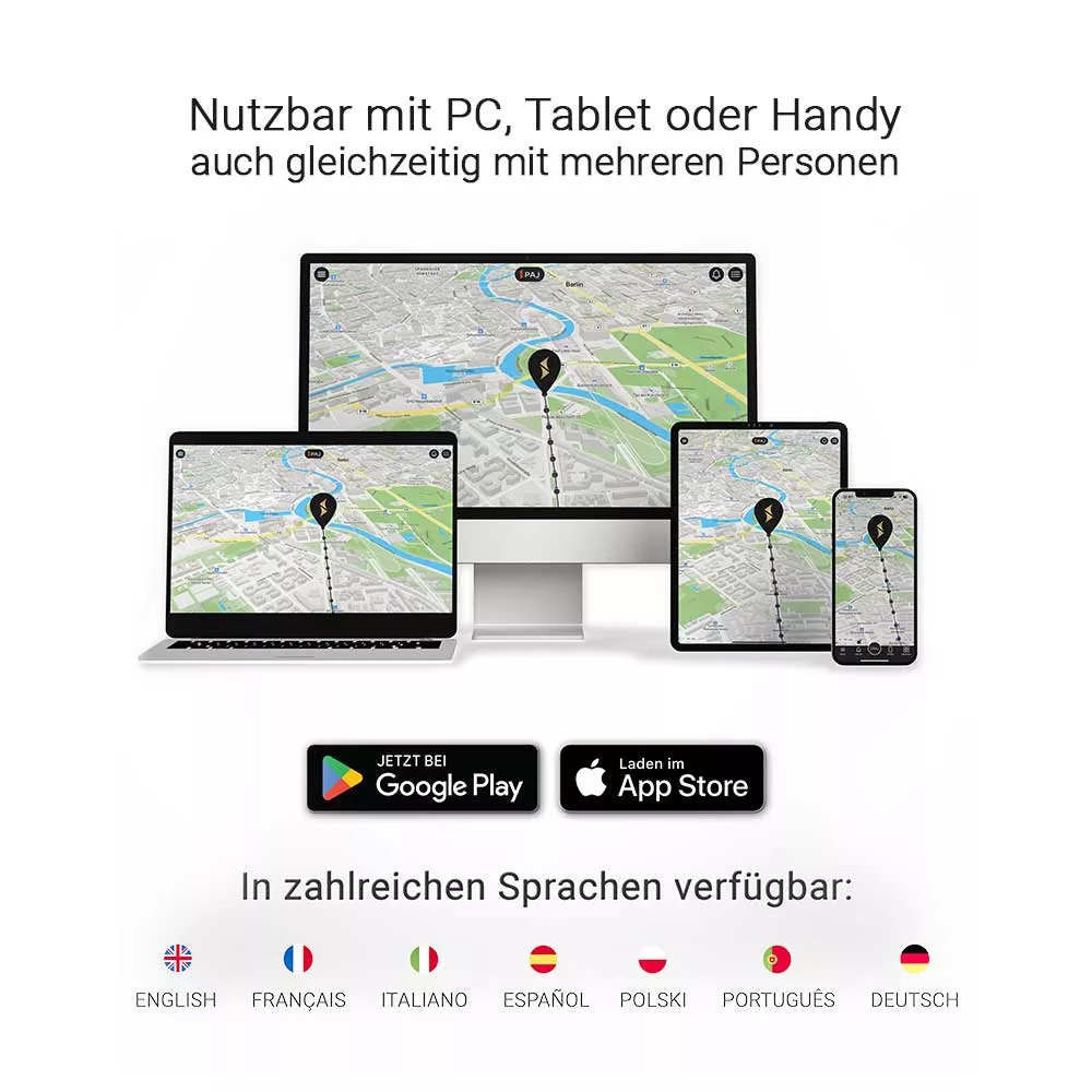 Kompatible Endgeräte für PAJ PET Finder 4G PAJ GPS Tracker