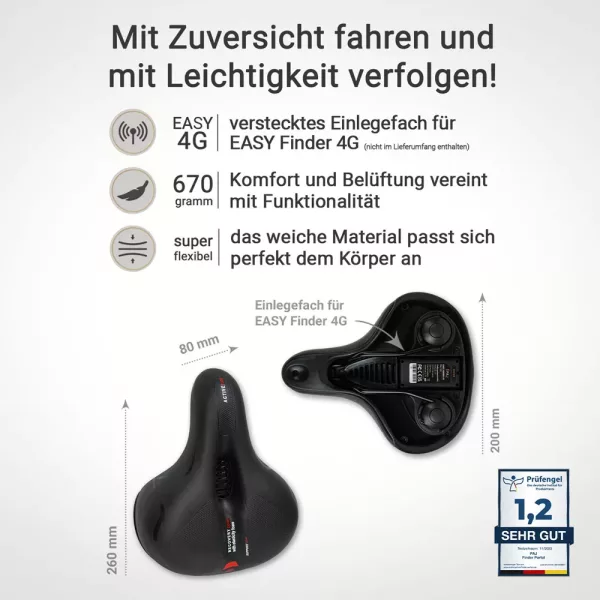 Produktinfos Fahrradsattel für PAJ EASY Finder 4G PAJ GPS Tracker