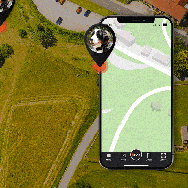 Streckenaufzeichnung FINDER Portal PAJ GPS Tracker mit PAJ PET Finder 4G