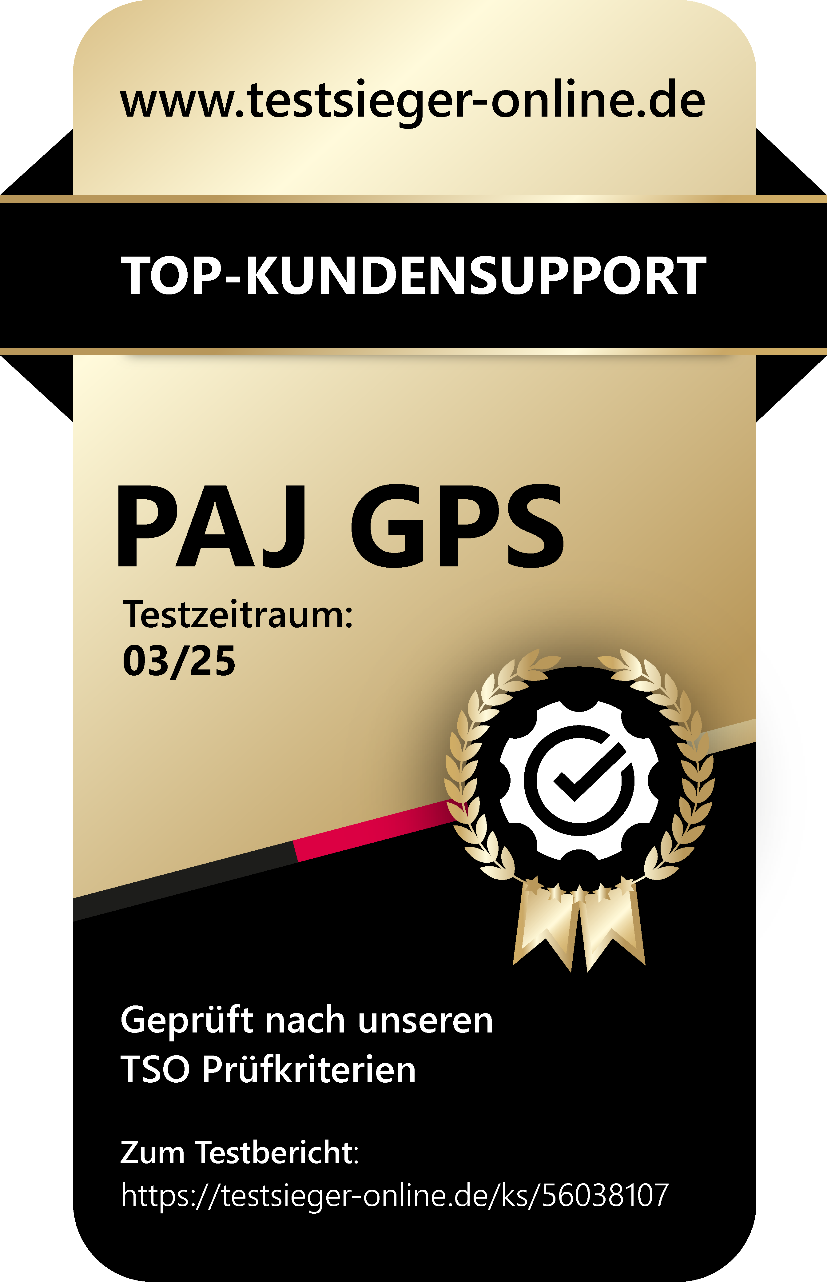 PAJ GPS Tracker Top Kundensupport Testsiegel SEHR GUT