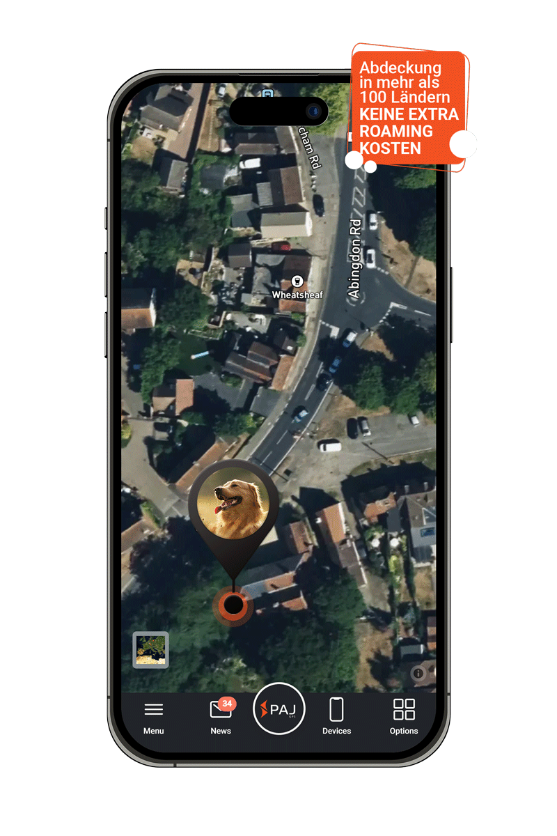 Bild eines Banners für die Live-Tracking-Option