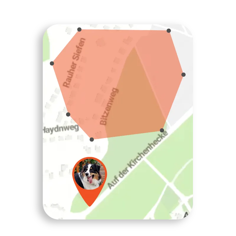 Geofence Alarm Benachrichtigung auf einem GPS-Tracker-Gerät