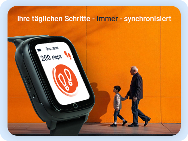 Schrittezähler mit dem PAJ SMARTWATCH Finder 4G PAJ GPS Tracker