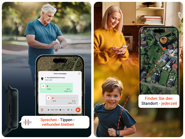 Sprachnachrichten und Live Tracking mit dem PAJ SMARTWATCH Finder 4G PAJ GPS Tracker