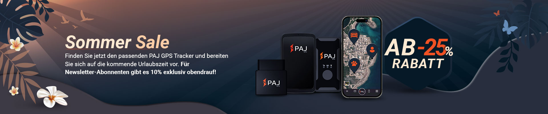 Sommer Sale im PAJ GPS Tracker Shop