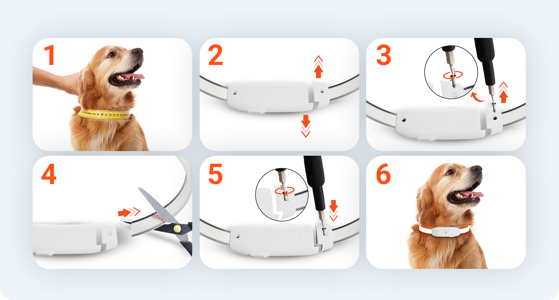 How to adjust the collar