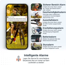 PAJ GPS Tracker: LED BICYCLE Finder 4G Alarme