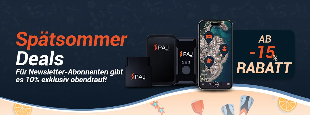 Spätsommer-Deals: Ab -15% Rabatt auf PAJ GPS Tracker