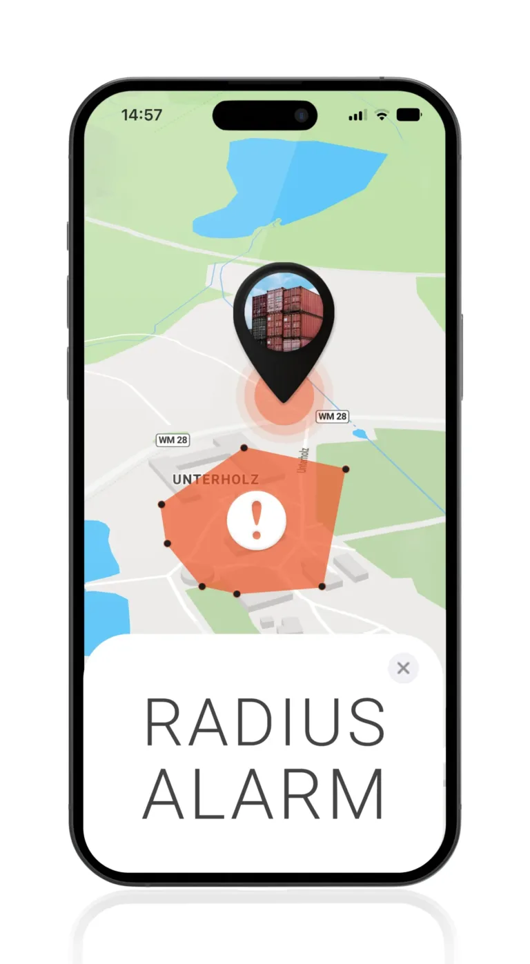 Aufzeichnung der Radius Alarm