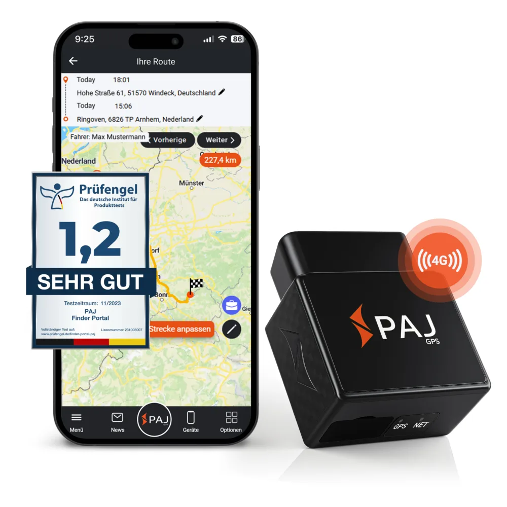 Elektronisches Fahrtenbuch: OBD2-Tracker (Plug & Play)