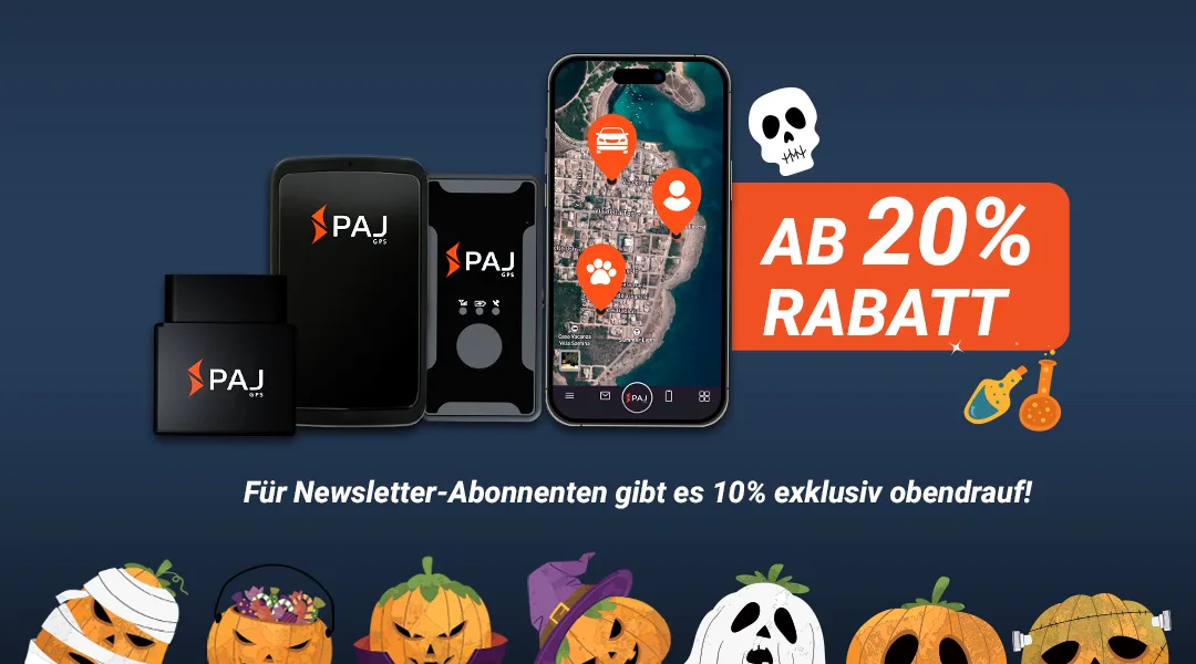 Ab 20% Rabatt auf alle PAJ GPS Tracker!
