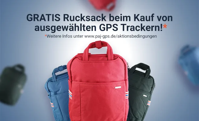 GRATIS Rucksack beim Kauf von ausgewählten GPS Trackern!