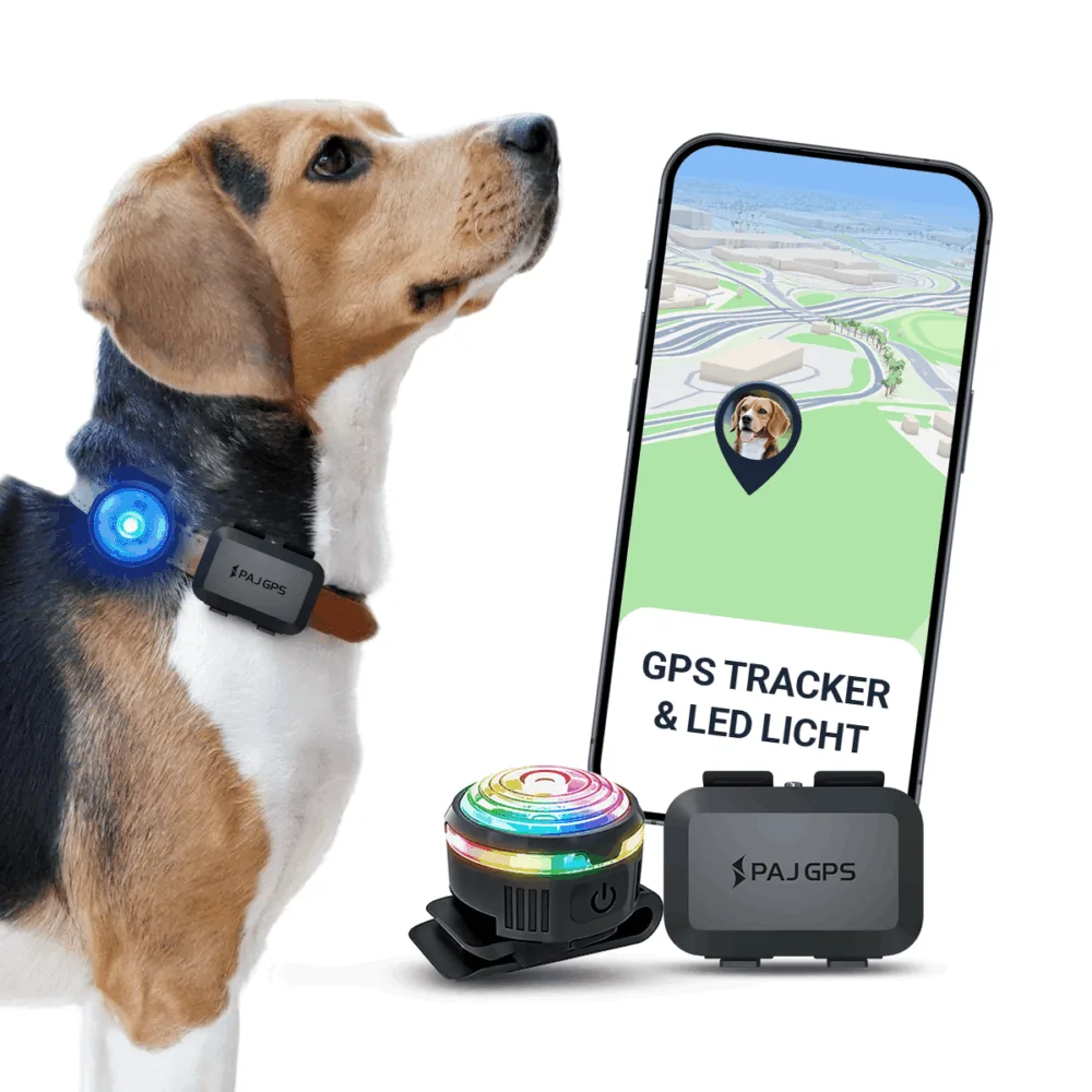 PET Finder 4G Mini: PAJ GPS Tracker für Hunde inkl. LED-Licht