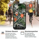 LOCK BICYCLE Finder 4G: Geozaun und Historie