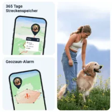 PET Finder 4G Mini: pettracker mit Geozaun & Route