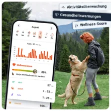 PET Finder 4G Mini: pettracker mit Gesundheits- & Aktivitätsmonitoring