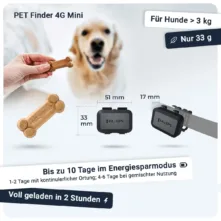 PET Finder 4G Mini: PAJ GPS Tracker für Hunde Maße