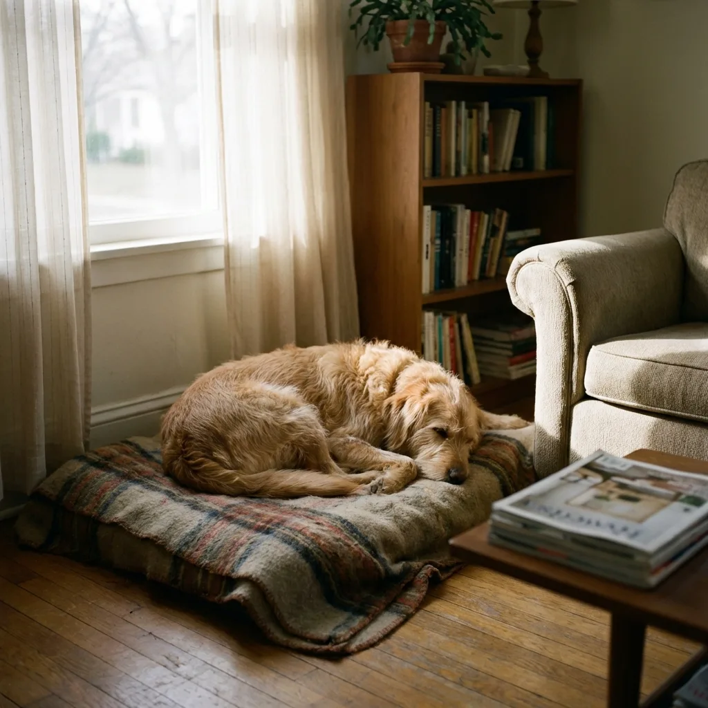 Schlaf Lernen Hund Studie – schlafender Hund in ruhiger Umgebung