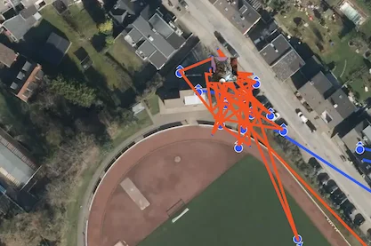 GPS-Tracking-Verlauf zeigt, wo Katze Charly sich aufgehalten hat