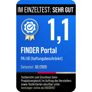 FINDER Portal Testsieger PAJ GPS